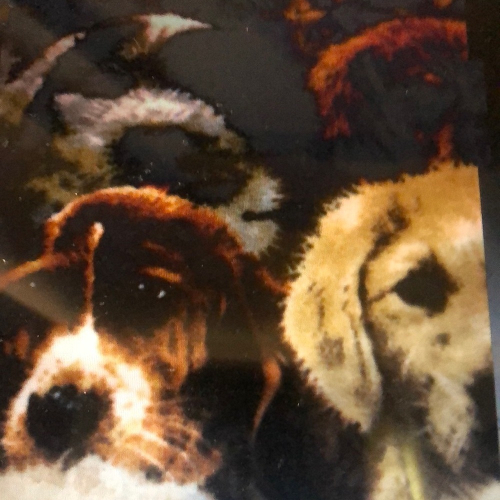 Fabric fleece dogs new 1 yard x 59” wide polyester Giordano